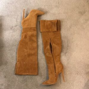 Over the knee boot heels